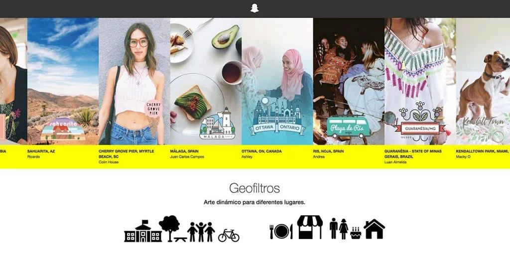 Geofiltros Snapchat