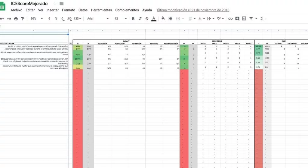 Versión mejorada de Ice Score